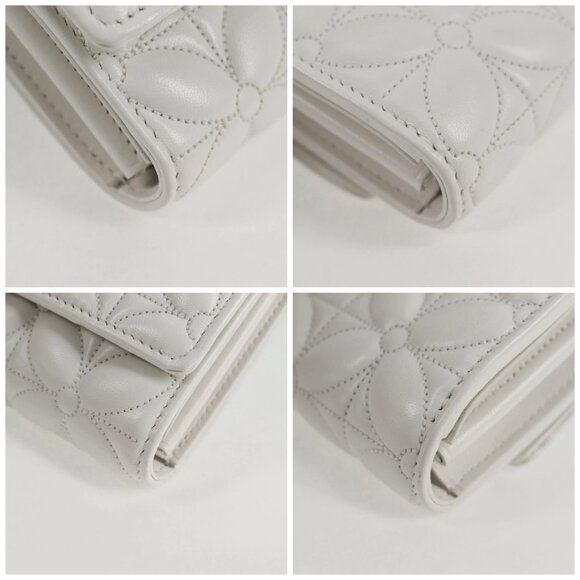 LOUIS VUITTON Flower Portefeuille Capsine Wallet White M11417 LV Auth ac3766SAM - Picture 16 of 16